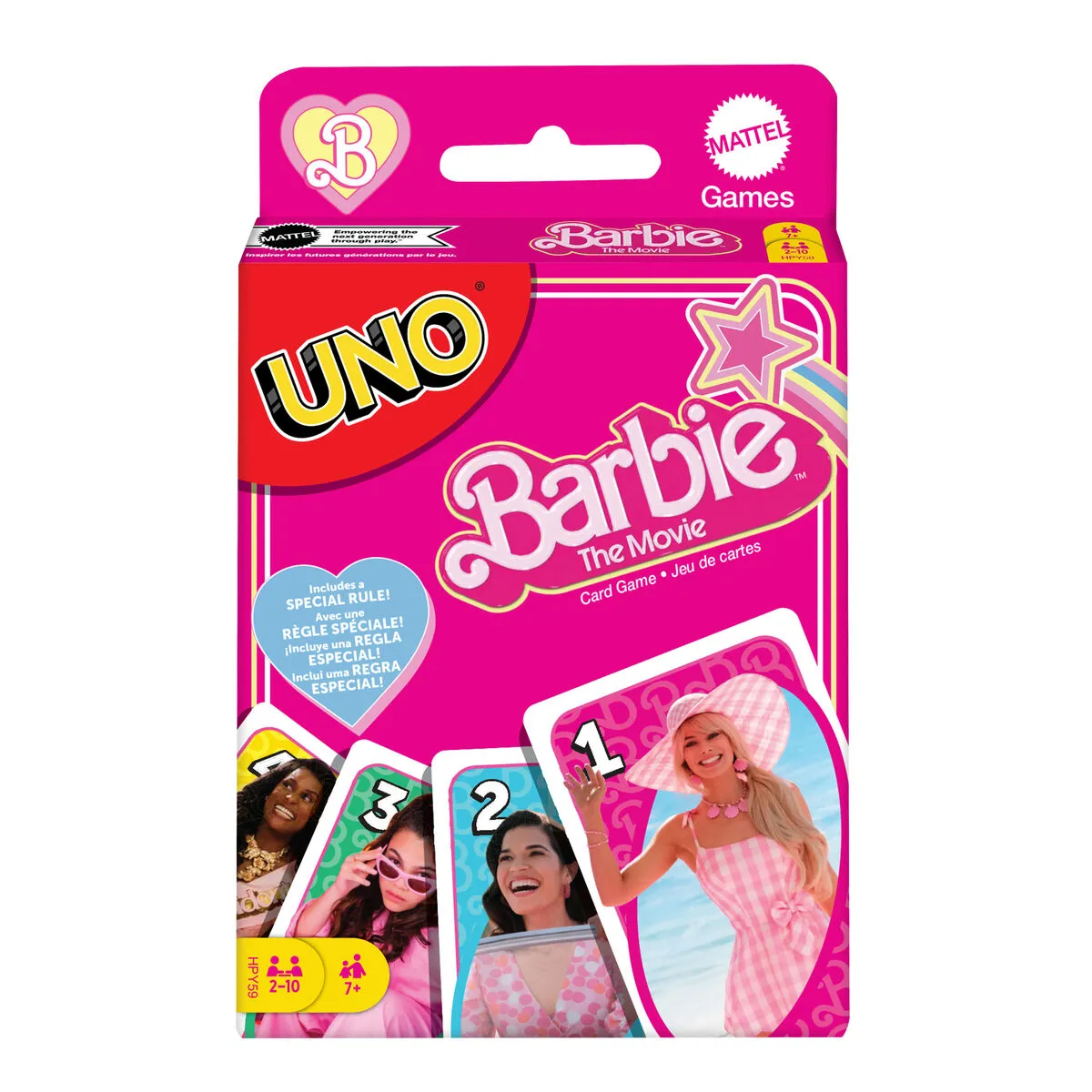 Gioco da Tavolo Barbie UNO (Inglés, Alemán)