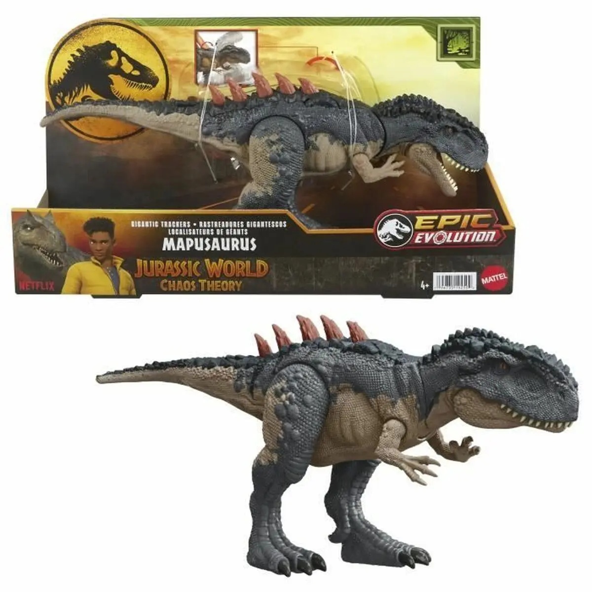 Personaggi d'Azione Jurassic World Mapusaurus HTK81 Dinosauro Suono