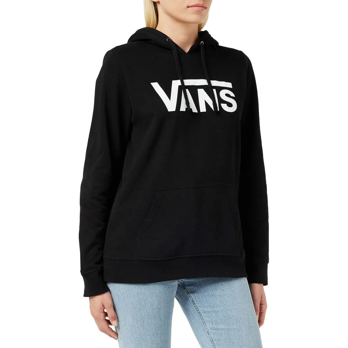 Felpa con Cappuccio Donna Vans VN0A5HNPBLK1 Nero