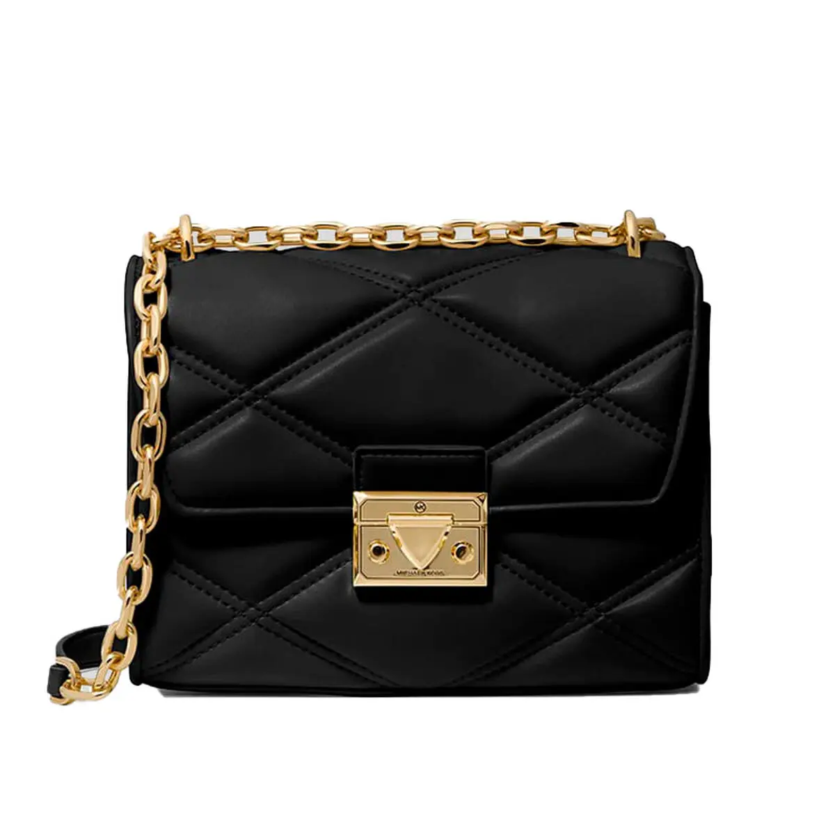 Borsa Donna Michael Kors Serena Nero 24 x 17 x 8 cm