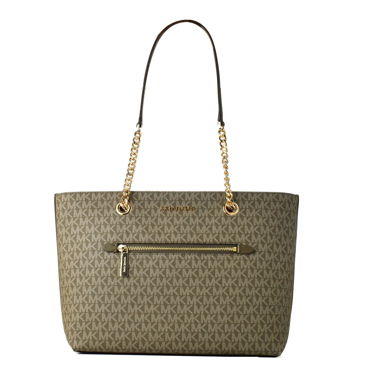 Borsa Donna Michael Kors Jet Set Verde 30 x 27 x 13 cm