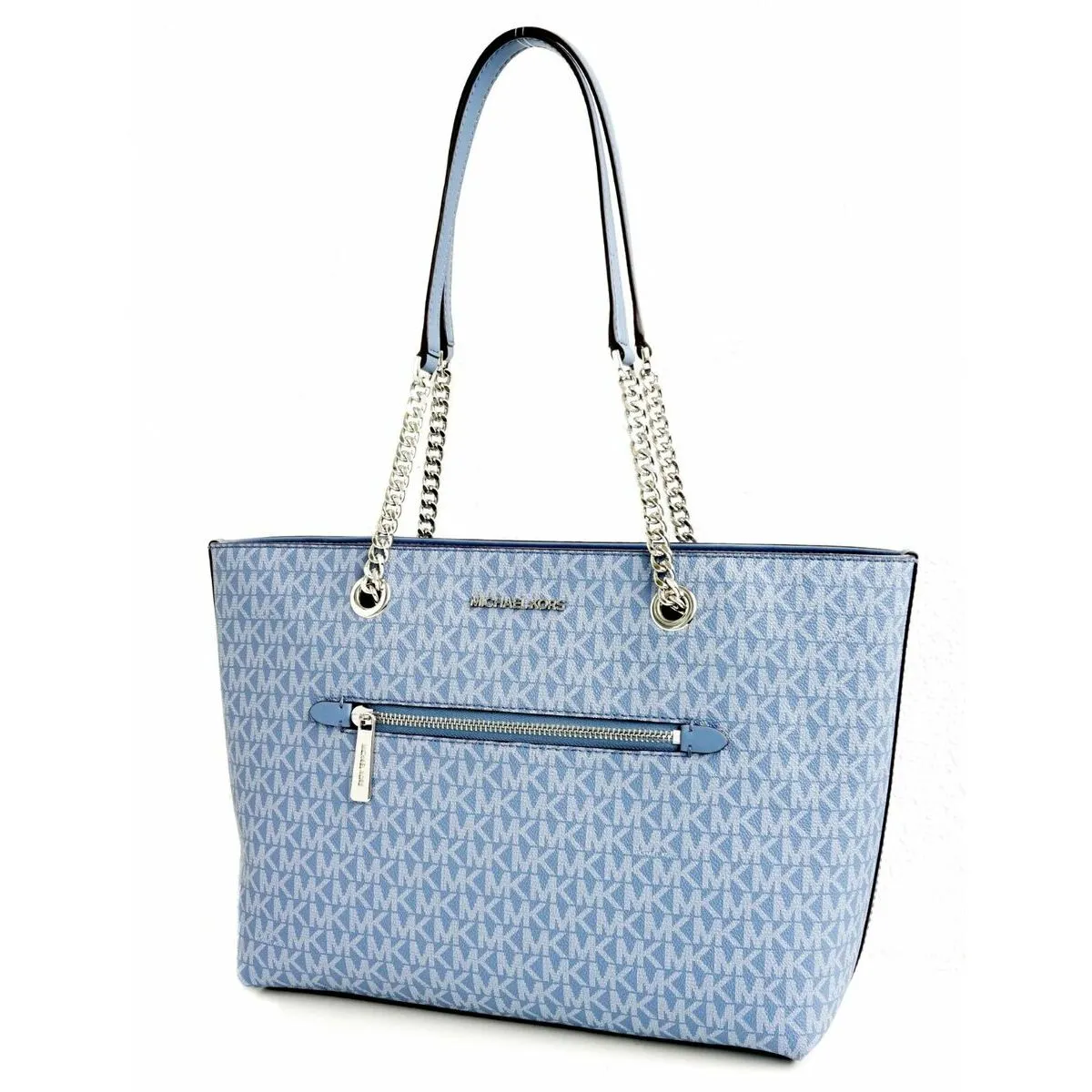 Borsa Donna Michael Kors Jet Set Azzurro 30 x 27 x 13 cm