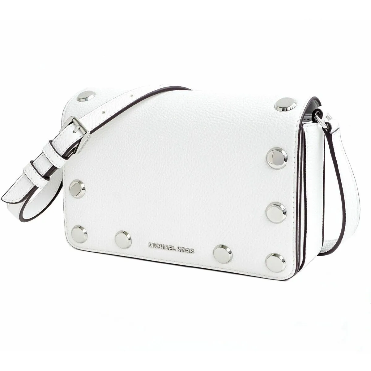 Borsa Donna Michael Kors Holly Bianco 23 x 14 x 6 cm