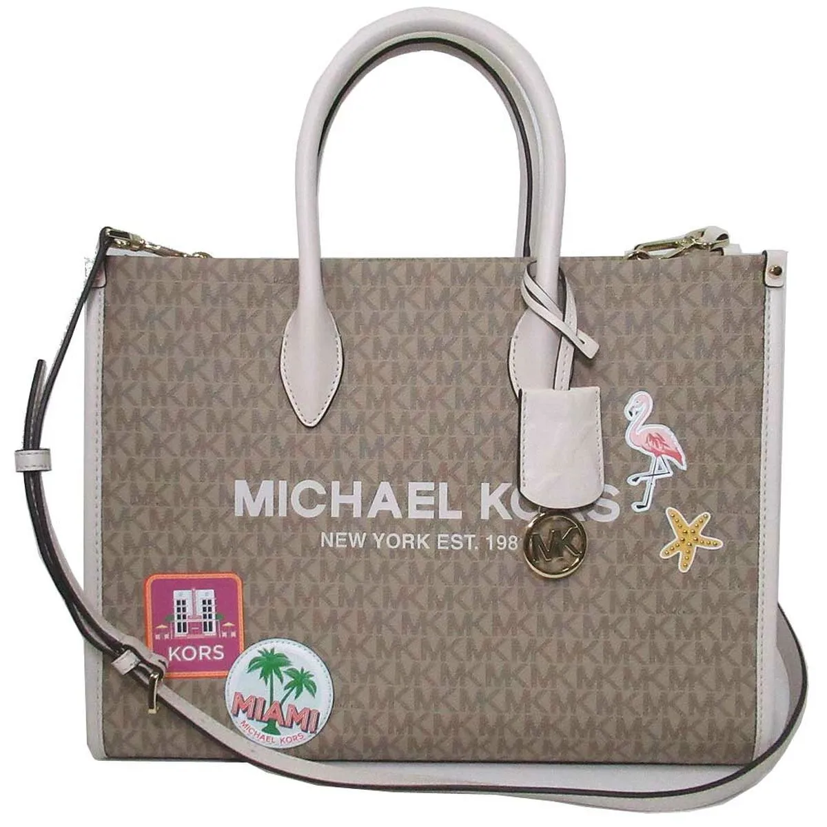 Borsa Donna Michael Kors 35S3G7ZT6B-LT-CREAM Marrone 35 x 26 x 10 cm