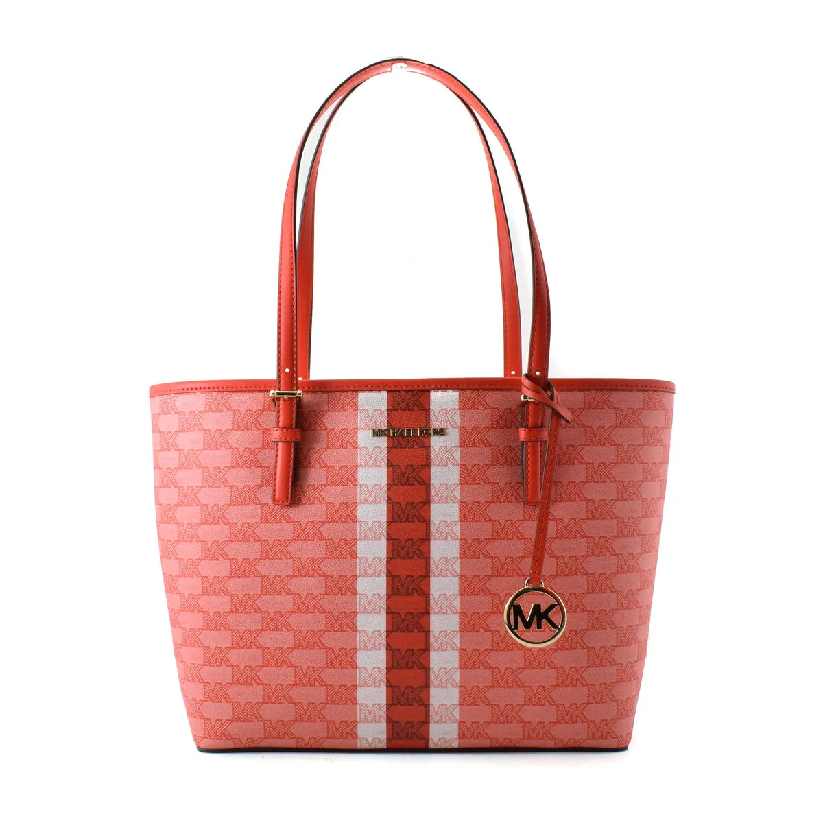 Borsa Donna Michael Kors Carry All Tote Rosso 31 x 26 x 12 cm