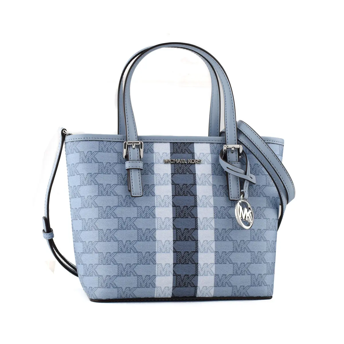 Borsa Donna Michael Kors 35F3STVT0I-PALE-BLUE Azzurro 22 x 18 x 10 cm