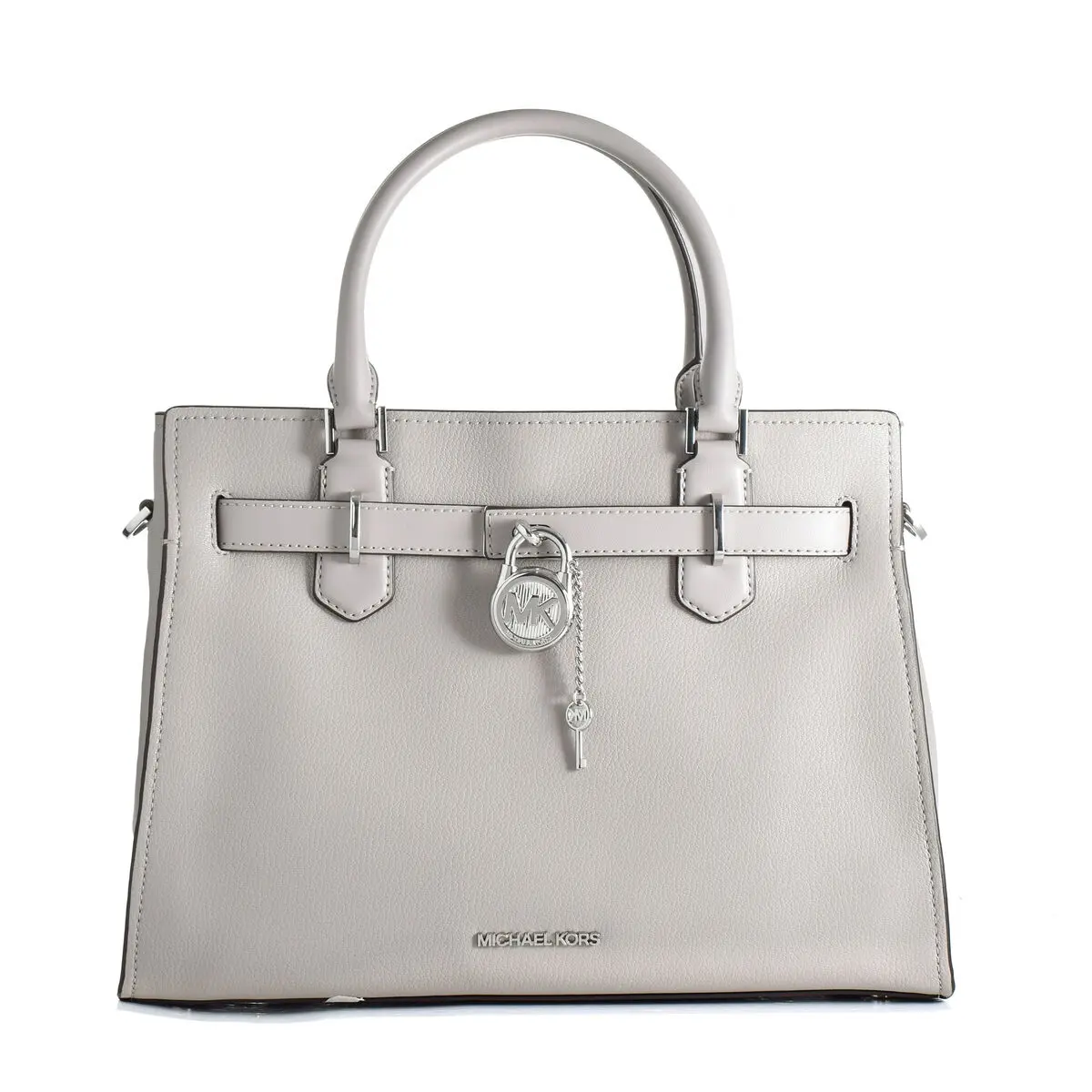 Borsa Donna Michael Kors Hamilton Grigio 34 x 26 x 15 cm