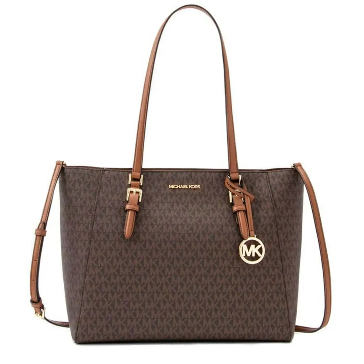 Borsa Donna Michael Kors CHARLOTTE Marrone 42 x 28 x 10 cm