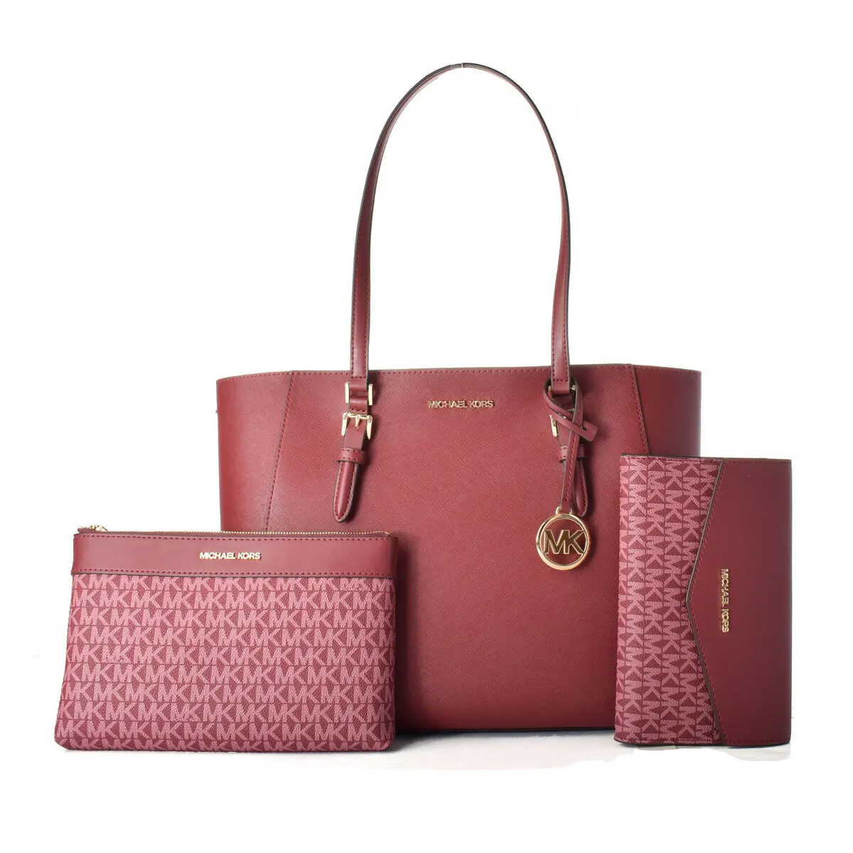 Borsa Donna Michael Kors CHARLOTTE Rosso 34 x 27 x 11 cm