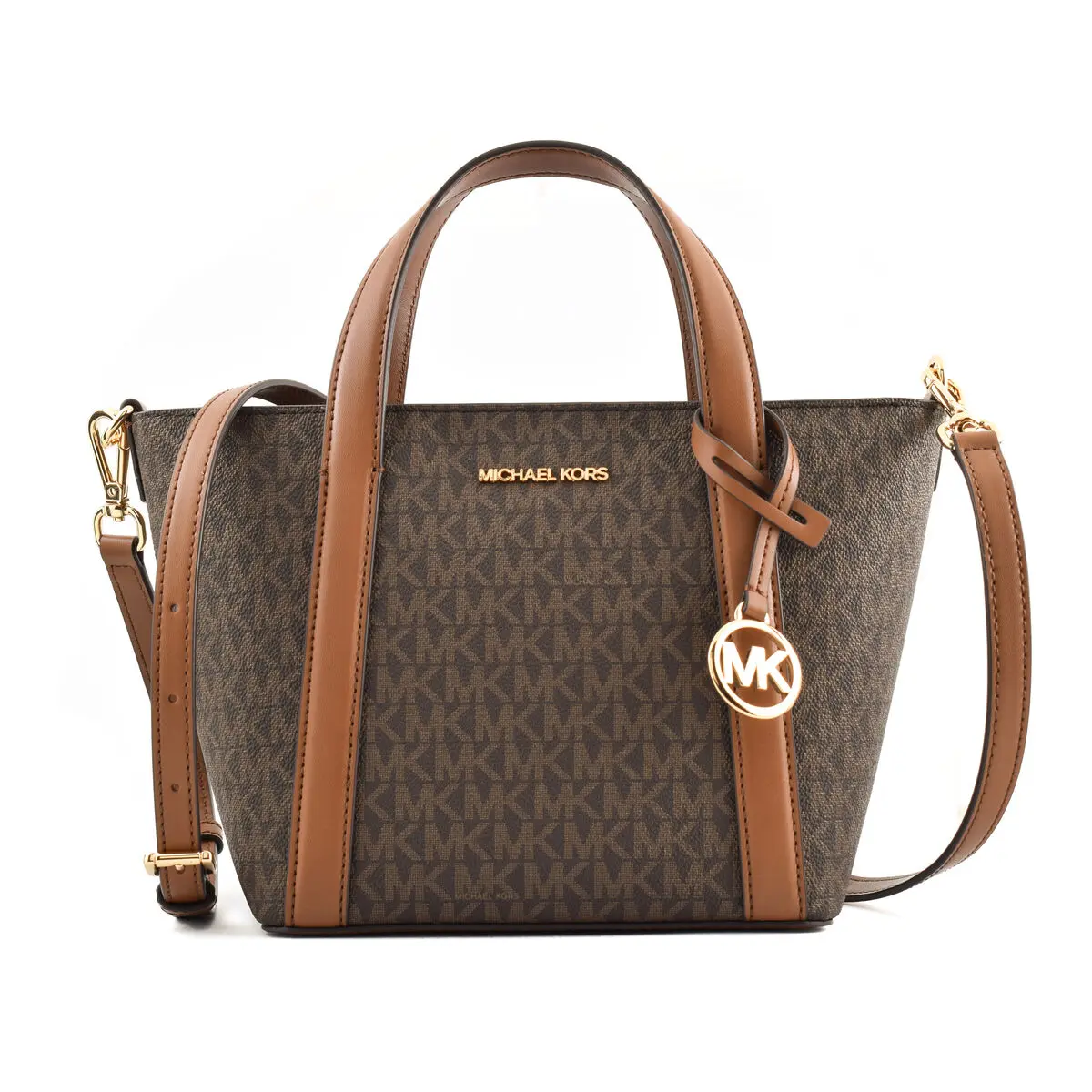 Borsa Donna Michael Kors Pratt Marrone 18 x 18 x 10 cm