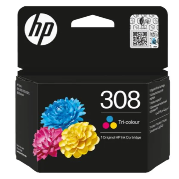 HP 308 TRI-COLOR ORIGINAL INK BLIST