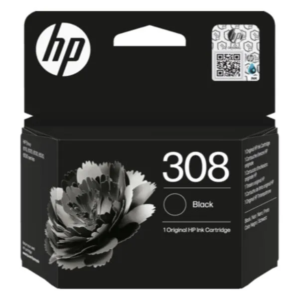 HP 308 BLACK ORIGINAL INK BLISTER