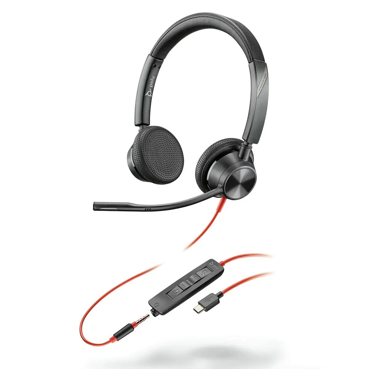 Auricolari con Microfono HP Blackwire 3325 Nero