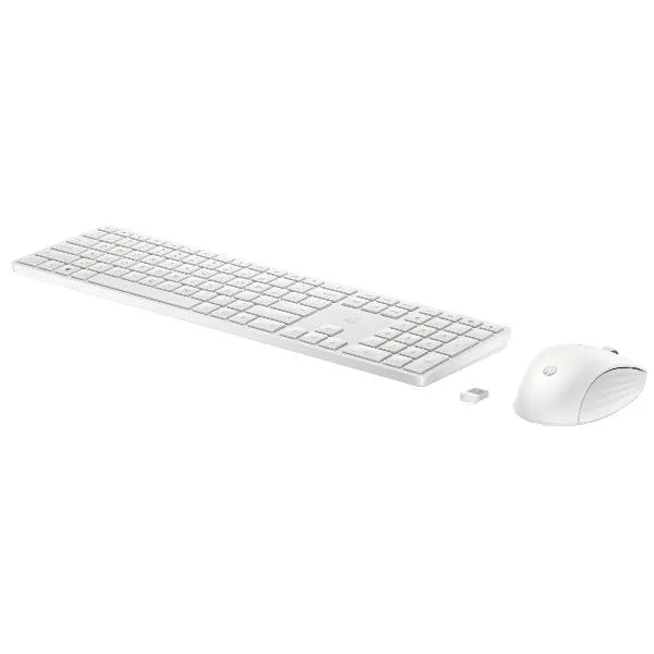 HP 655 TASTIERA+MOUSE WRLS BIANCO