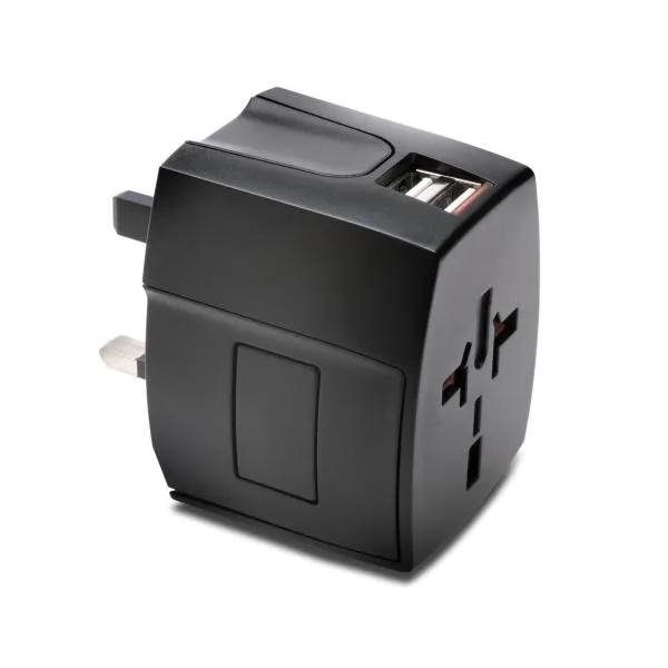 INTNL TRAVEL ADAPTER USB 2.4AB