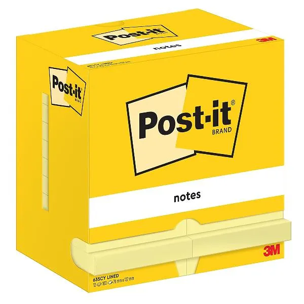 CF12POST-IT NOTE 76X127 RIG