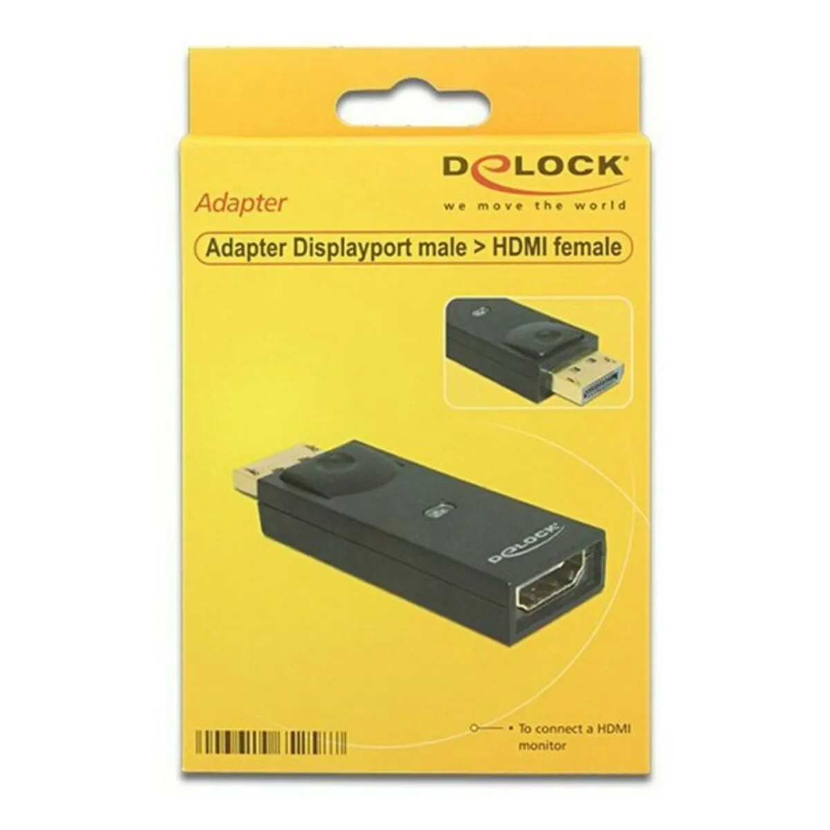 Adattatore DisplayPort con HDMI DELOCK 65258 Nero