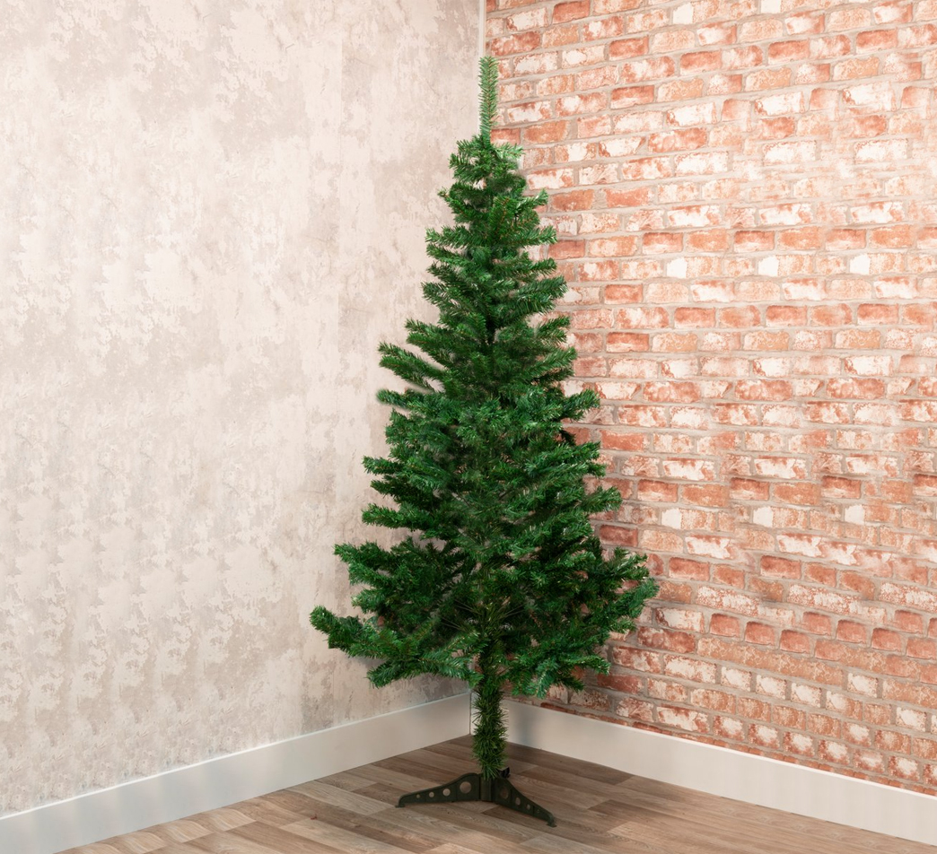 Albero di Natale 180 cm in PVC 350 Rami Decorazione Addobbo Natalizio con Base (1)