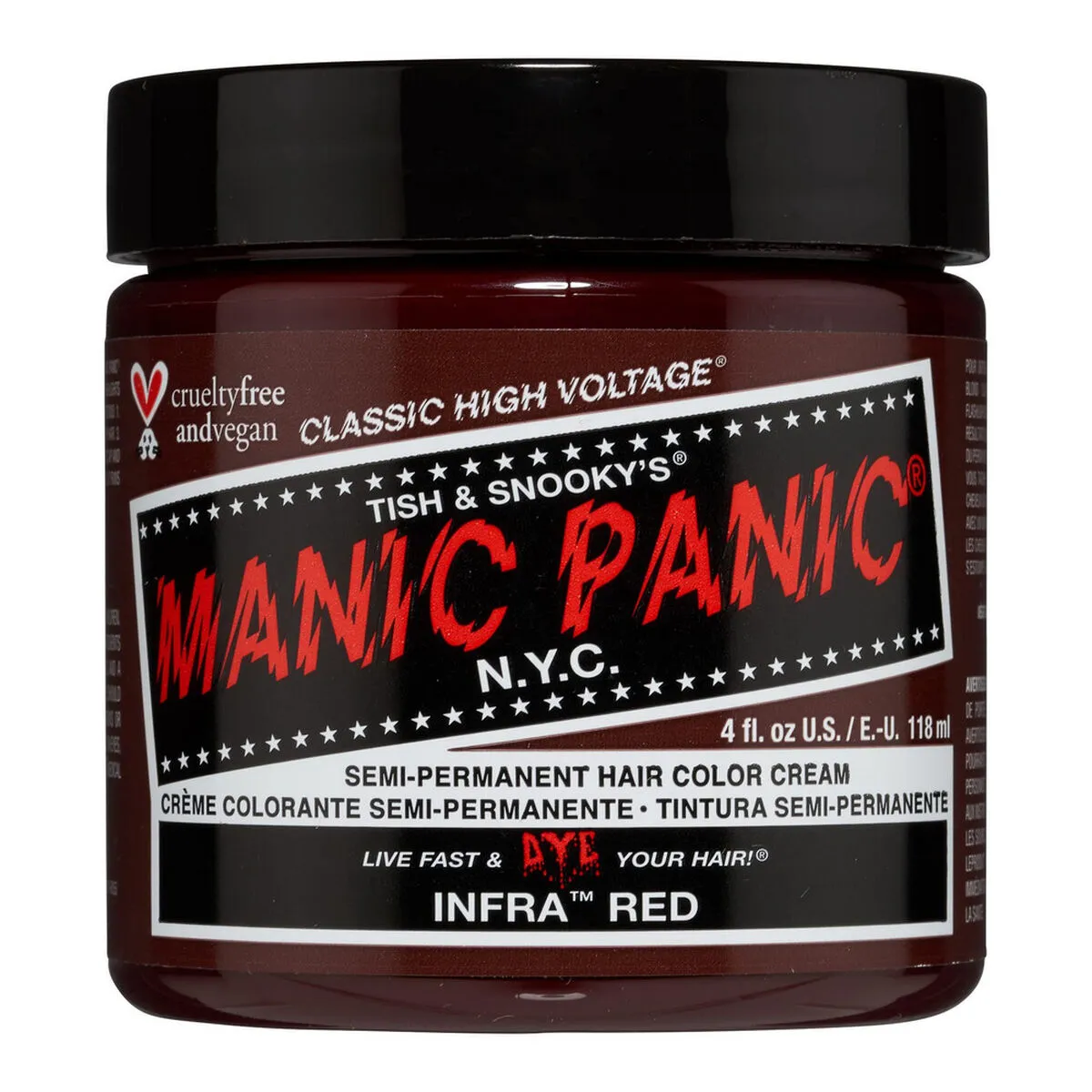 Tintura Permanente Classic Manic Panic ‎HCR 11016 Infra Red (118 ml)