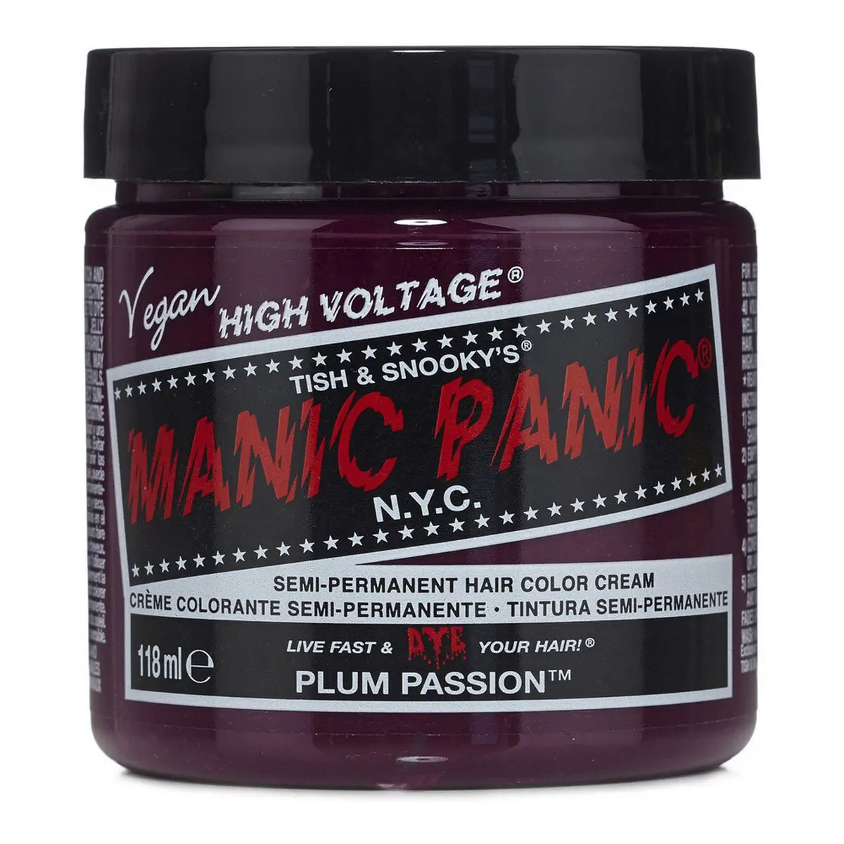 Tintura Permanente Manic Panic Classic Plum Passion (118 ml)