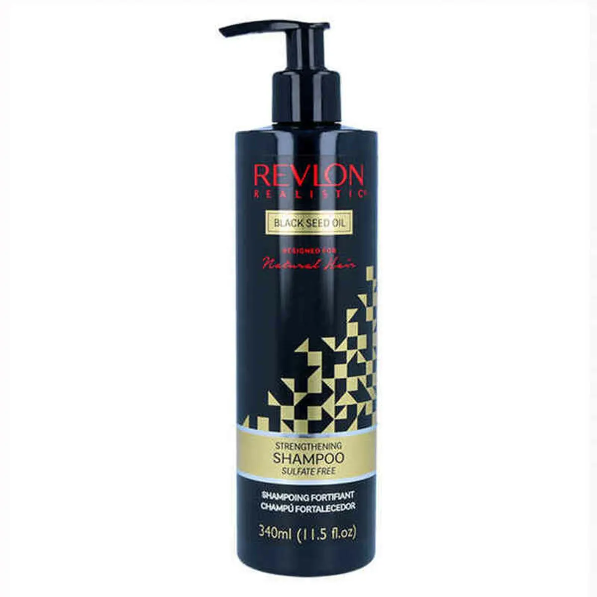 Schampoo + Balsamo Real Black Seed Strength Revlon 0616762940067 (340 ml)