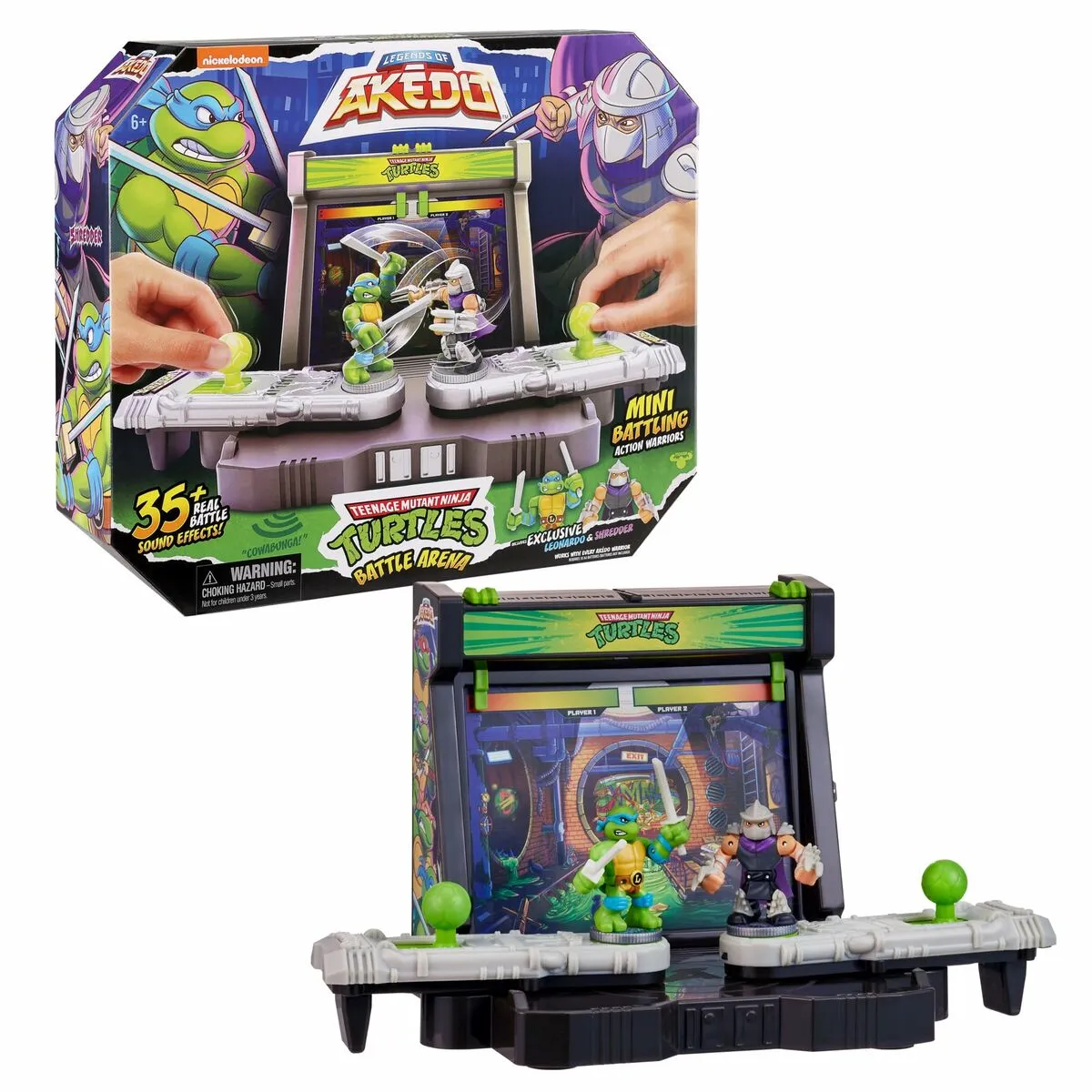 Stadio di battaglia Teenage Mutant Ninja Turtles Legends of Akedo: Leonardo vs Shredder