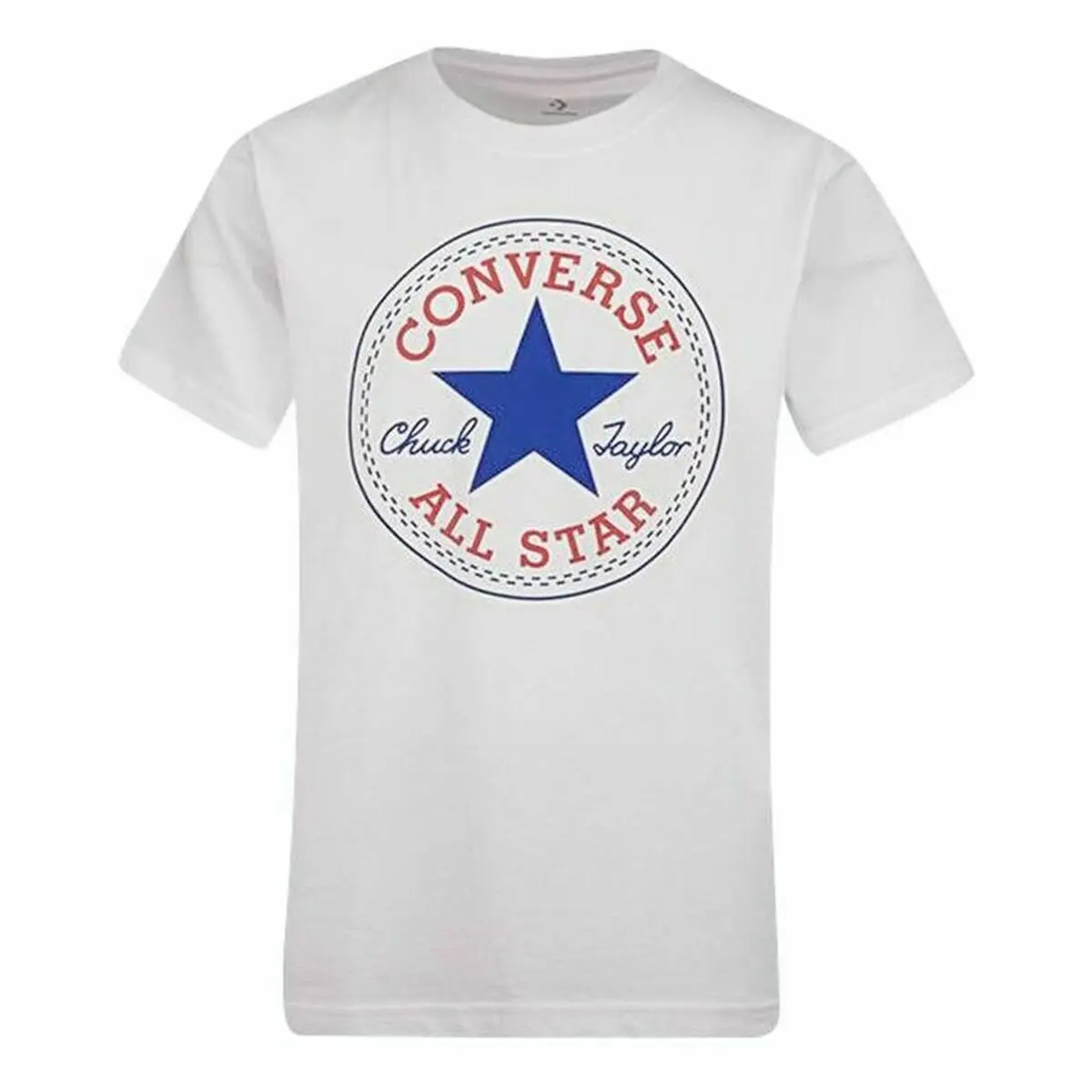 Maglia a Maniche Corte per Bambini Converse Bianco 11-12 anni