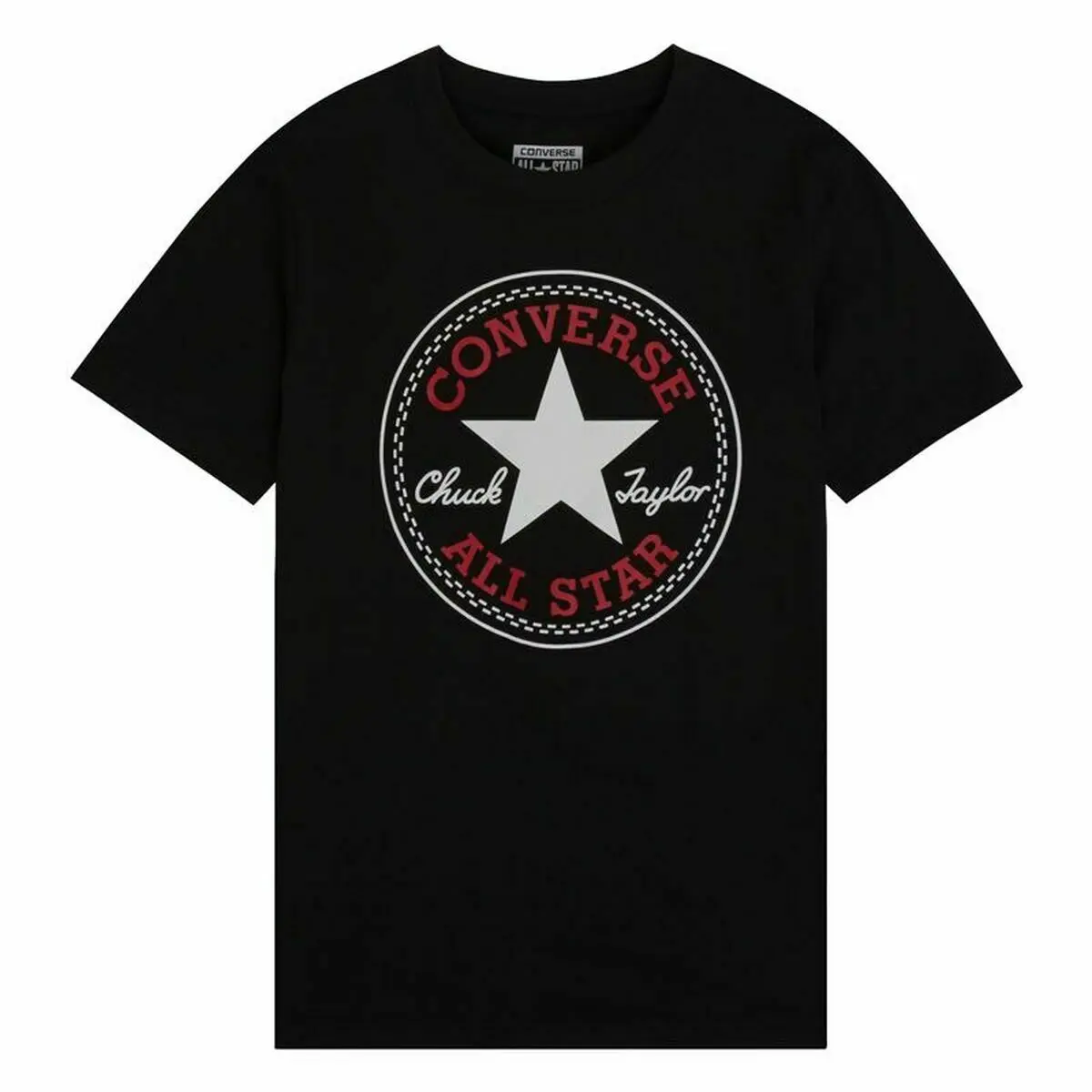 Maglia a Maniche Corte Converse Nero 10 Anni