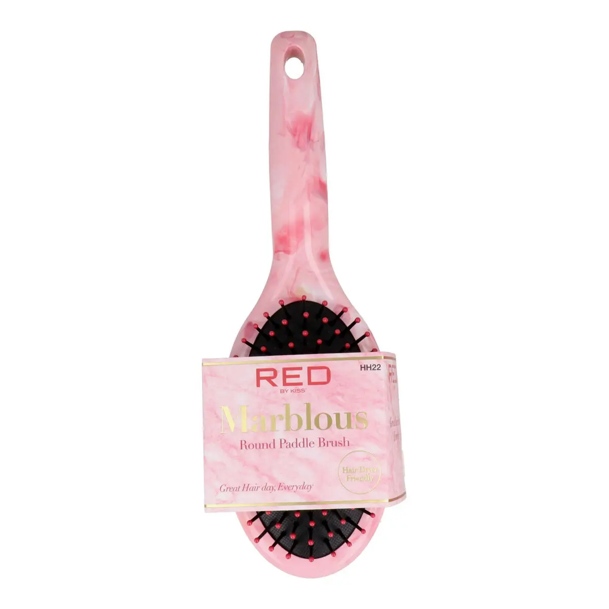 Spazzola Districante Red Kiss Kiss Marblous Rosa Rotondo