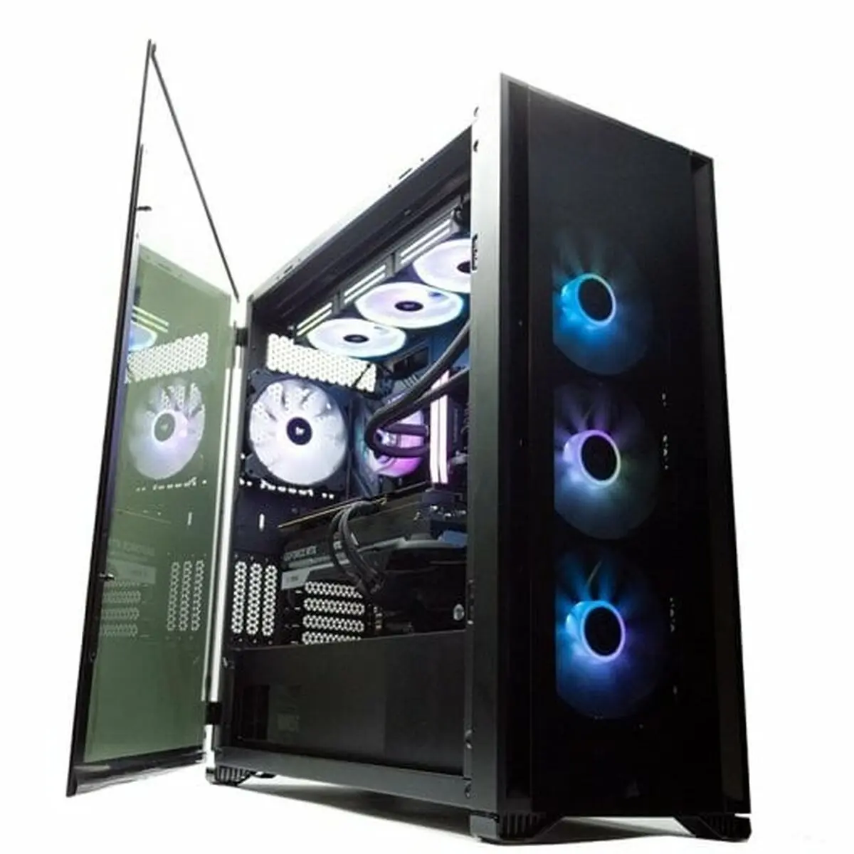 PC da Tavolo PcCom iCUE Intel Core i7-13700KF 32 GB RAM 2 TB SSD NVIDIA GeForce RTX 4080