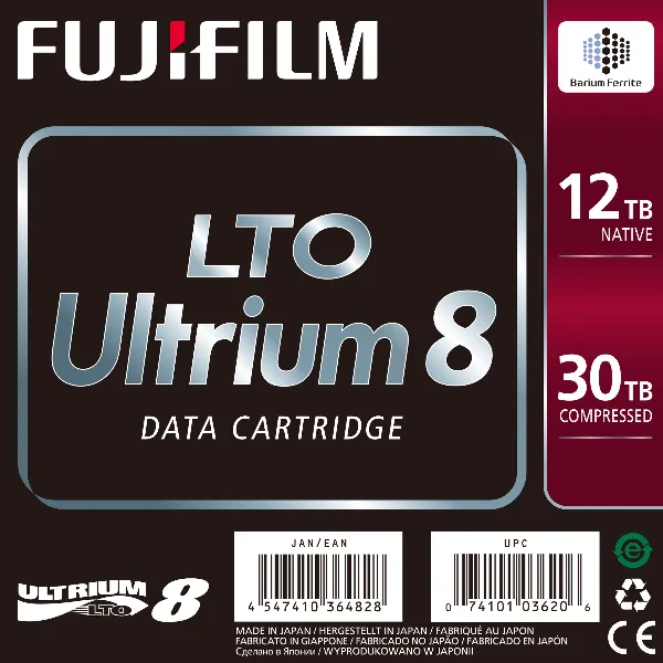 LTO 8 ULTRIUM 12TB NATIVI 30TB COMP