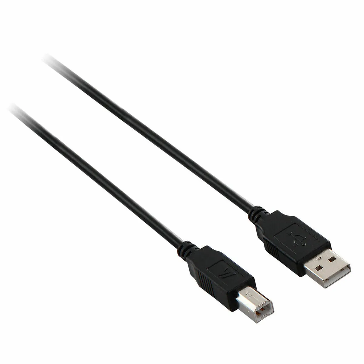 Cavo USB A con USB B V7 V7E2USB2AB-1.8M      Nero