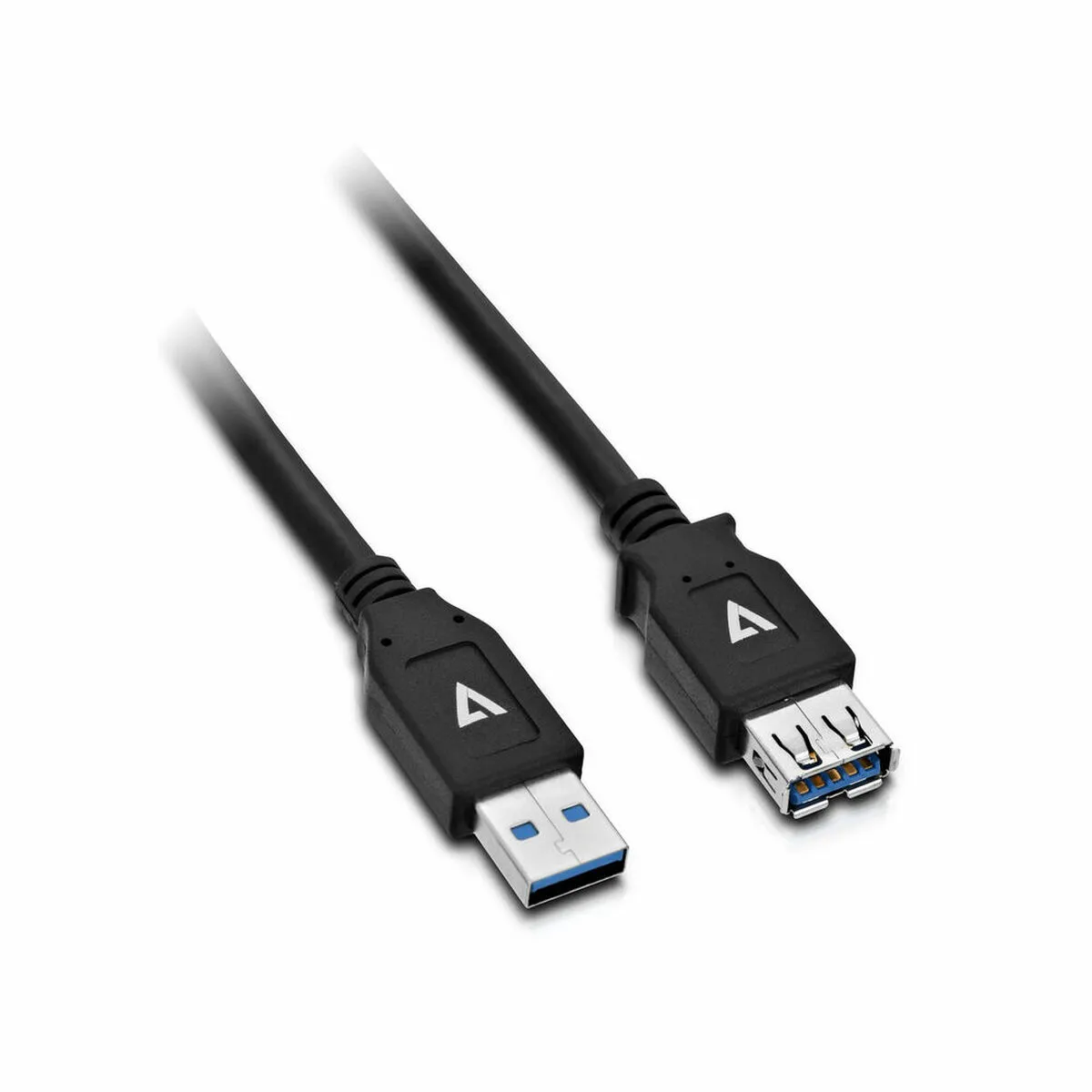 Cavo USB V7 V7U3.0EXT-2M-BLK-1E  USB A Nero