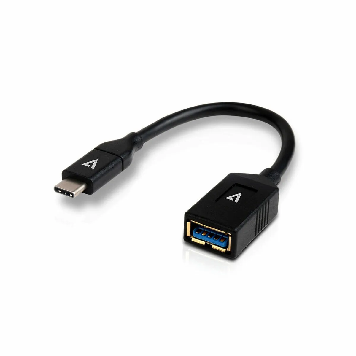 Cavo USB A con USB C V7 V7U3C-BLK-1E Nero