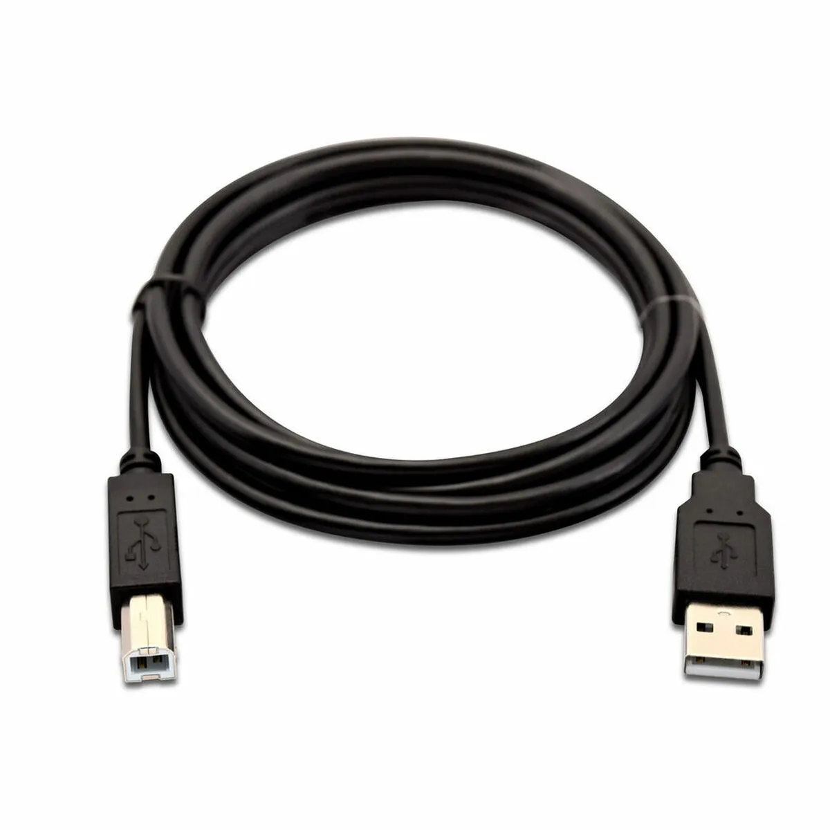 Cavo USB A con USB B V7 V7USB2AB-02M-1E      Nero