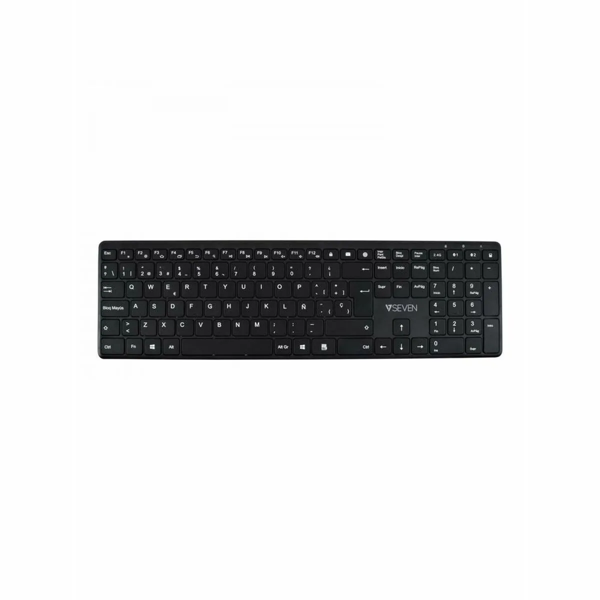 Tastiera Bluetooth V7 KW550ESBT Qwerty in Spagnolo Spagnolo Nero