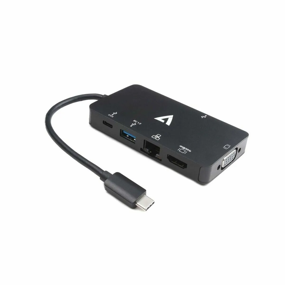 Adattatore USB C con HDMI V7 V7UC-2HDMI-BLK       Nero