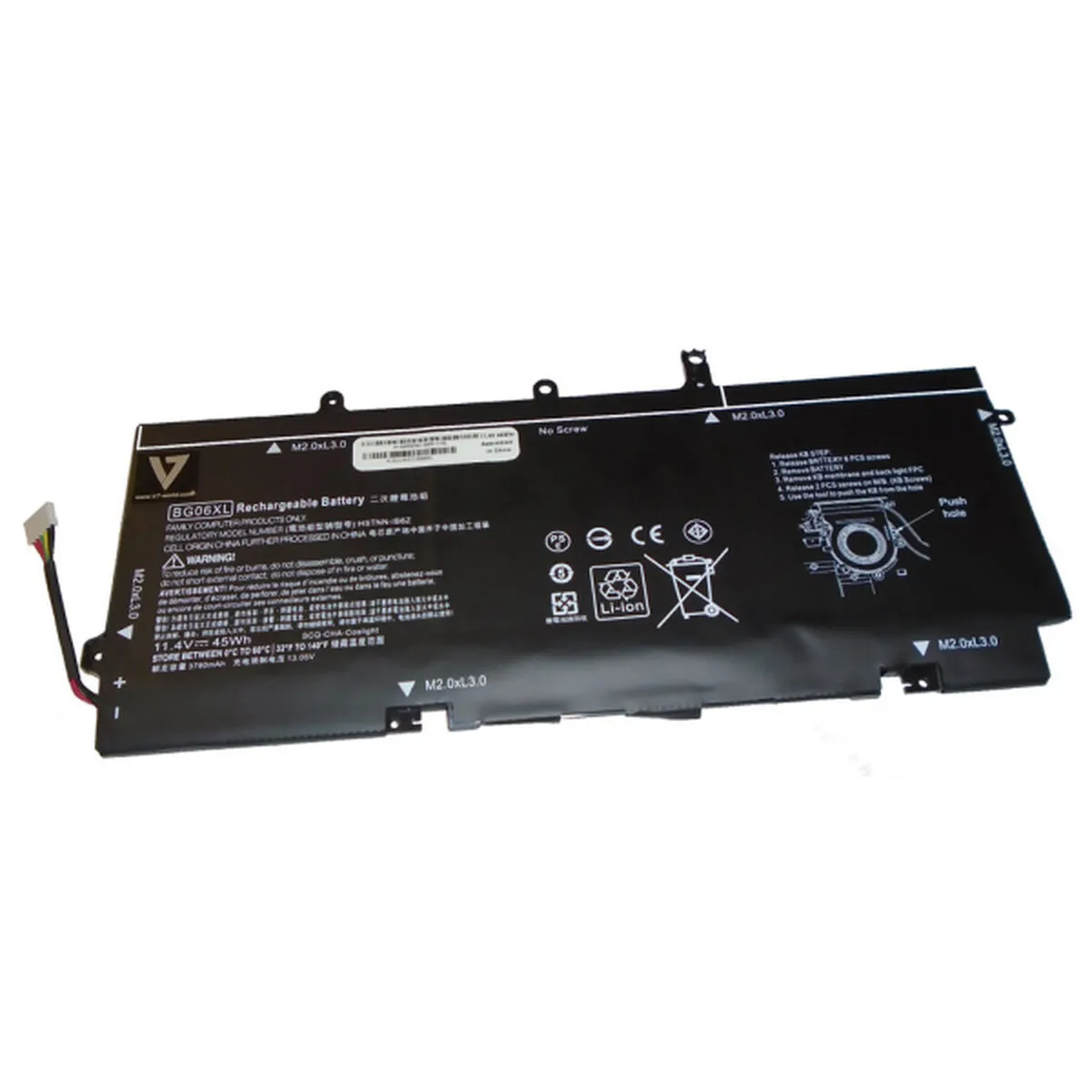 Batteria per Notebook V7 H-805096-005-V7E Nero 3780 mAh