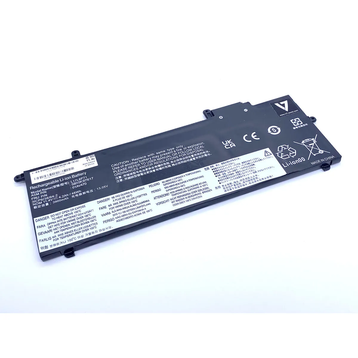 Batteria per Notebook V7 L-L17M6P71-V7E 4200 mAh 11,4 V