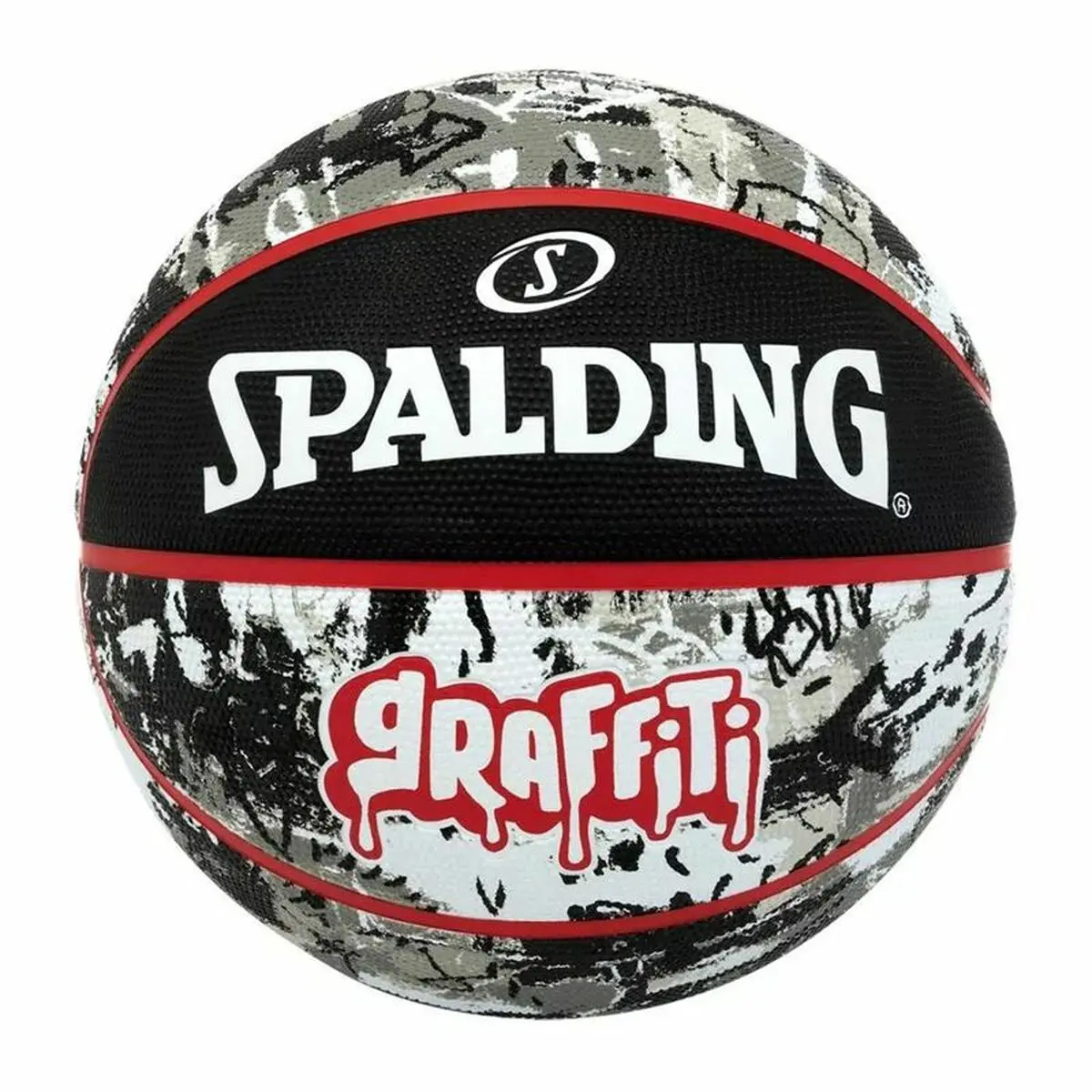 Pallone da Basket Spalding Black Red Graffiti Multicolore 7