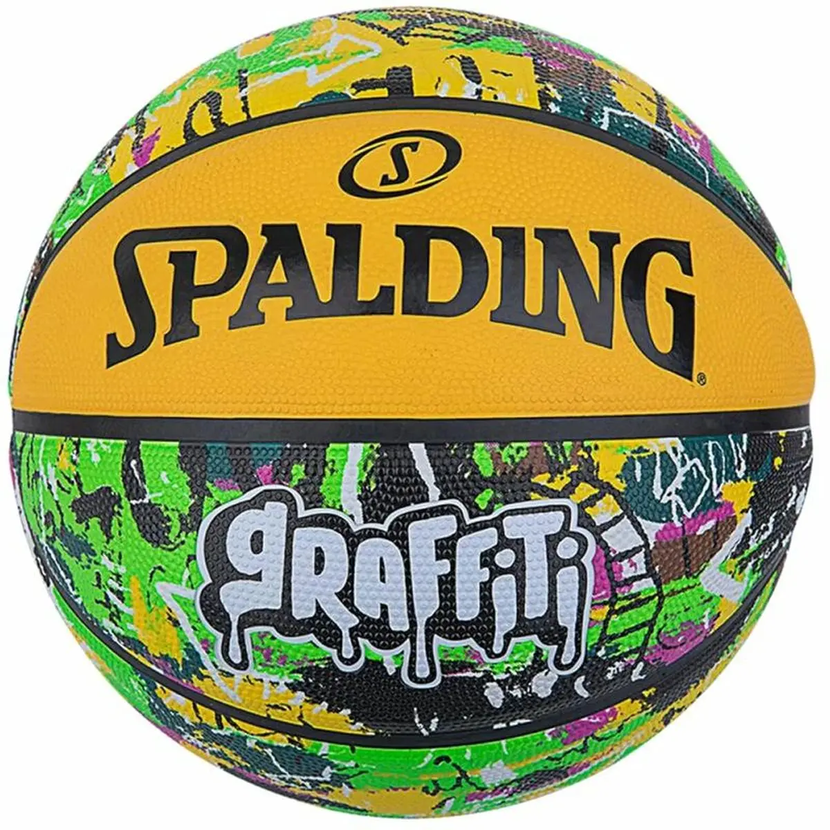 Pallone da Basket Spalding Graffiti Giallo Caucciù (Taglia 7)