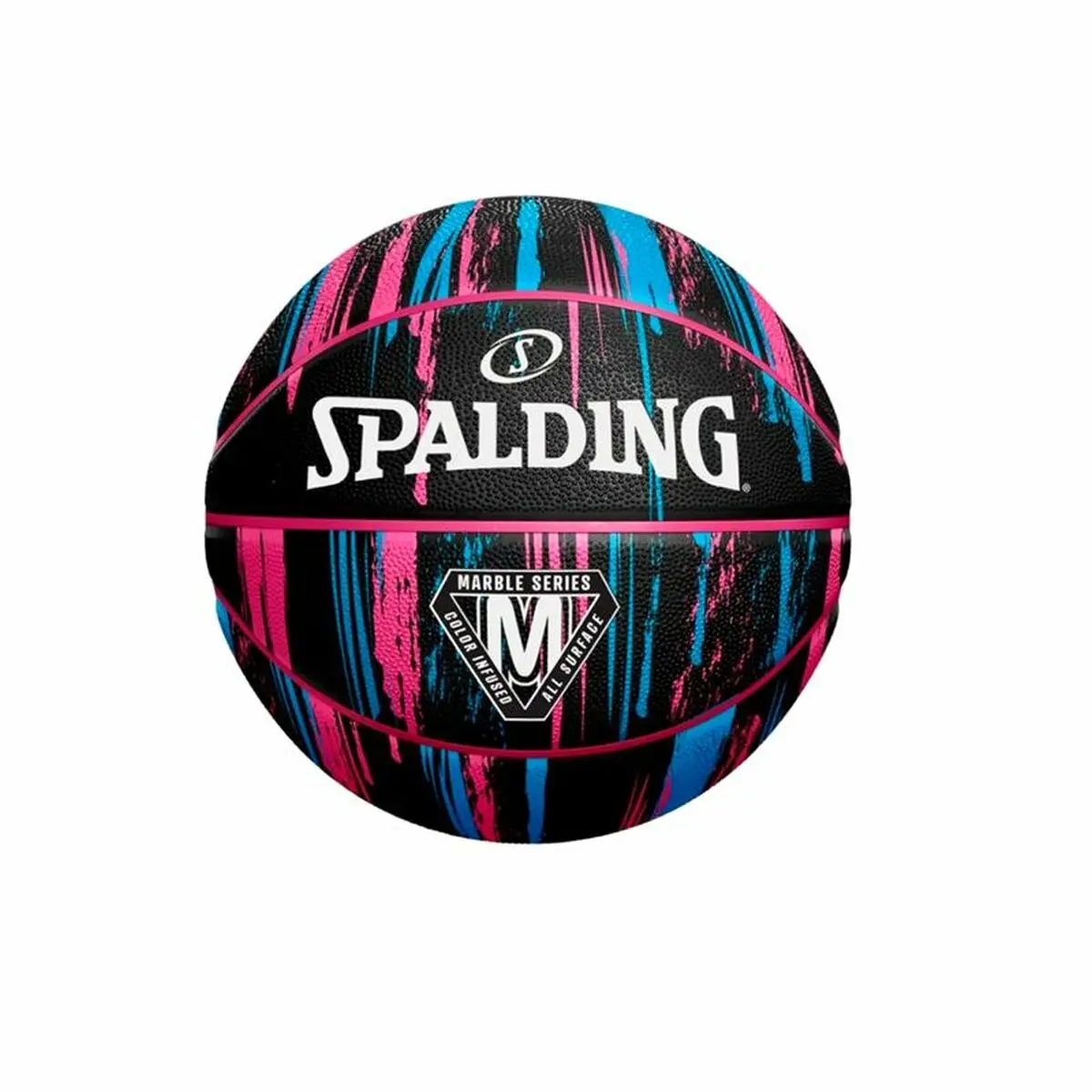 Pallone da Basket Spalding Marble Series Nero (Taglia 6)