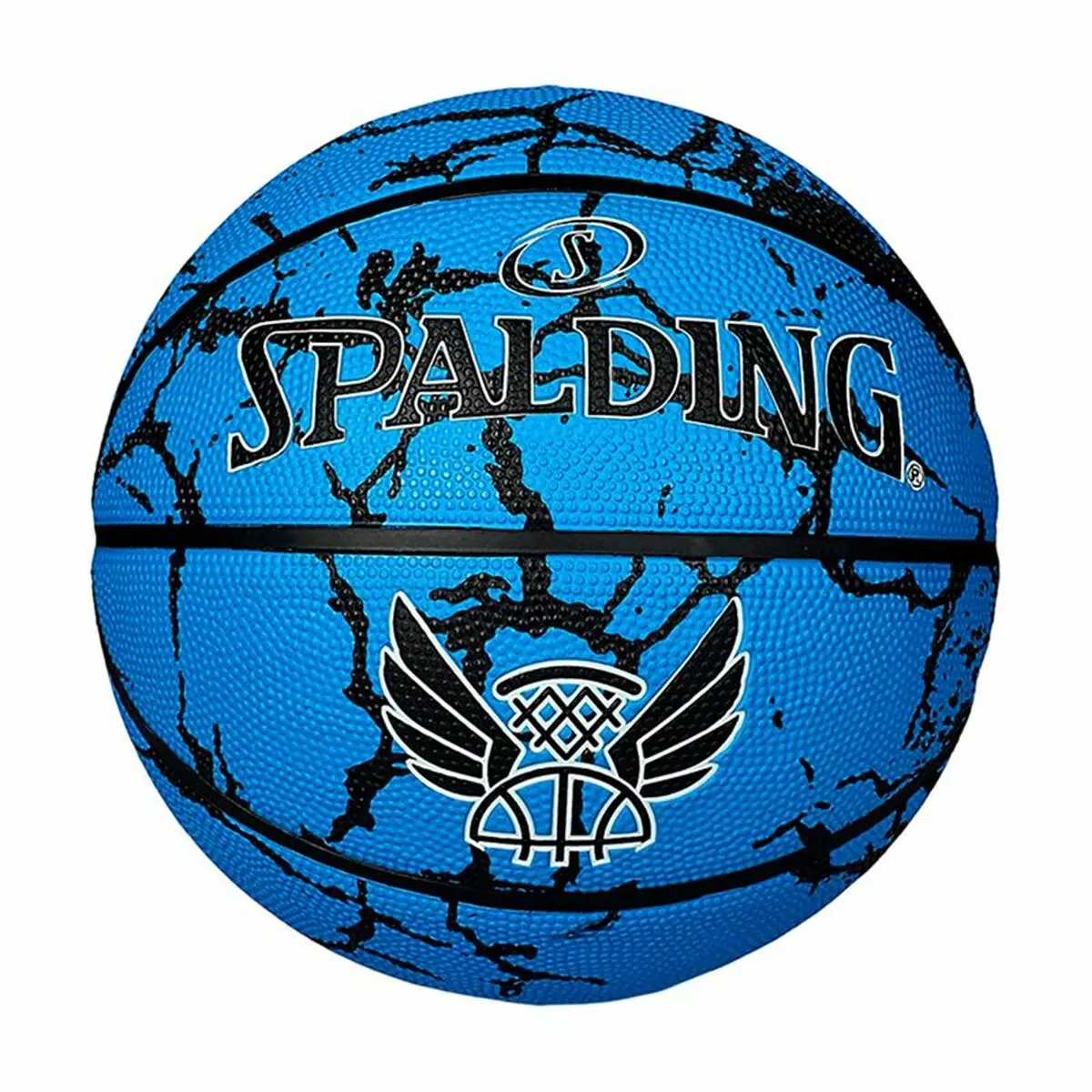 Pallone da Basket Spalding Flight Crack Blue Multicolore (Taglia 5)