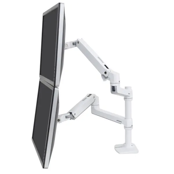 LX DUAL STACKING ARM BRIGHT WHITE