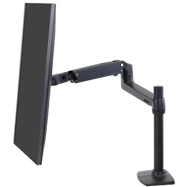 LX DESK LCD ARM TALL MATTE BLACK