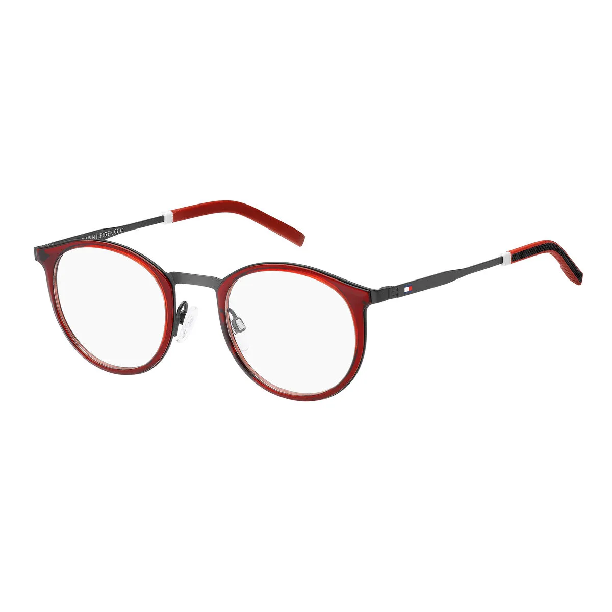 Montatura per Occhiali Uomo Tommy Hilfiger TH-1845-C9A Rosso Ø 49 mm