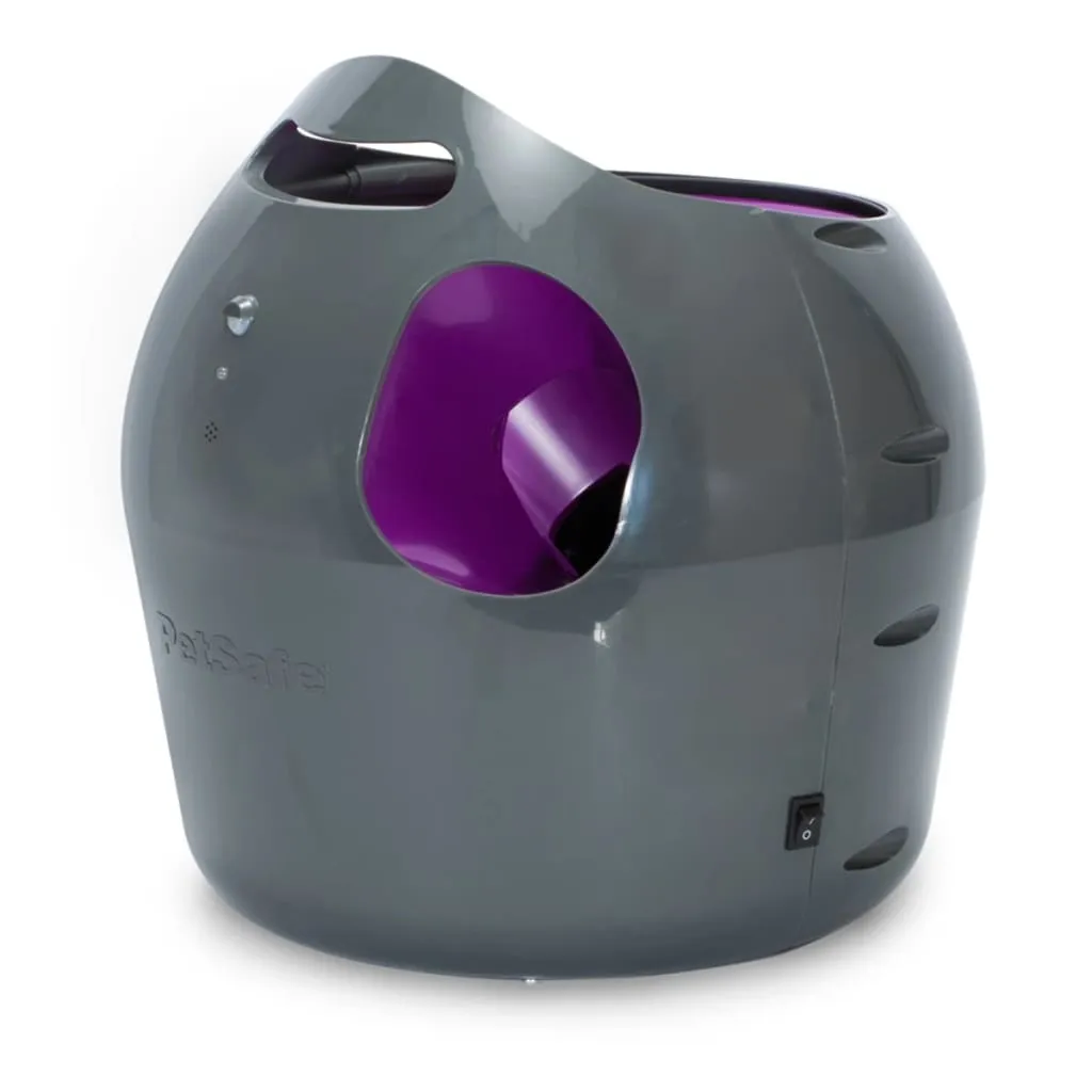 PetSafe Lanciapalline Automatico 9 m Grigio e Viola