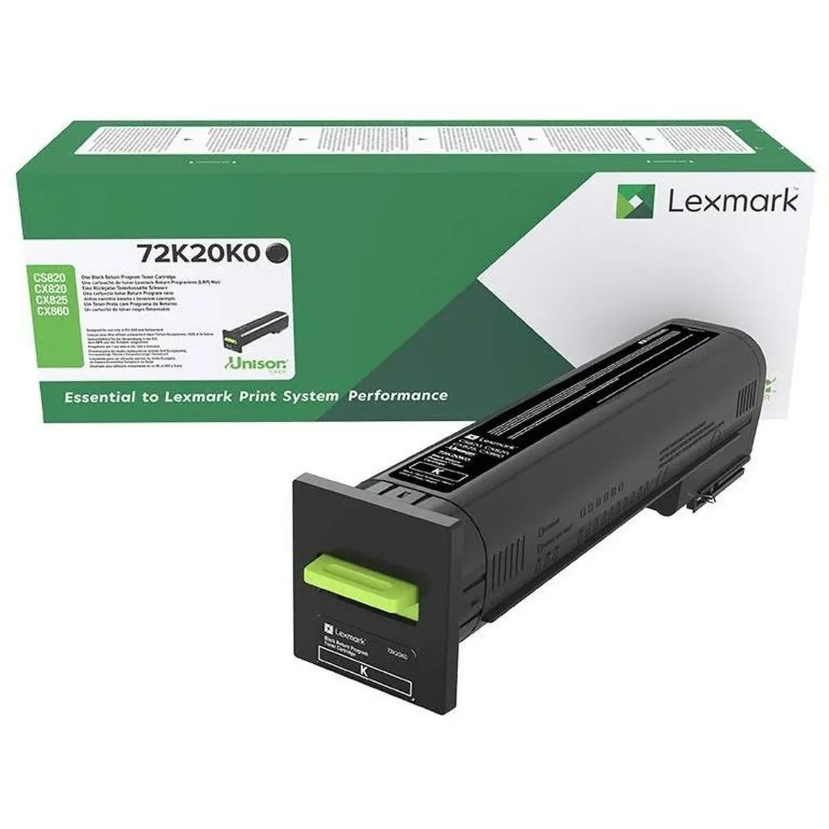 Toner Lexmark 72K20K0 Nero