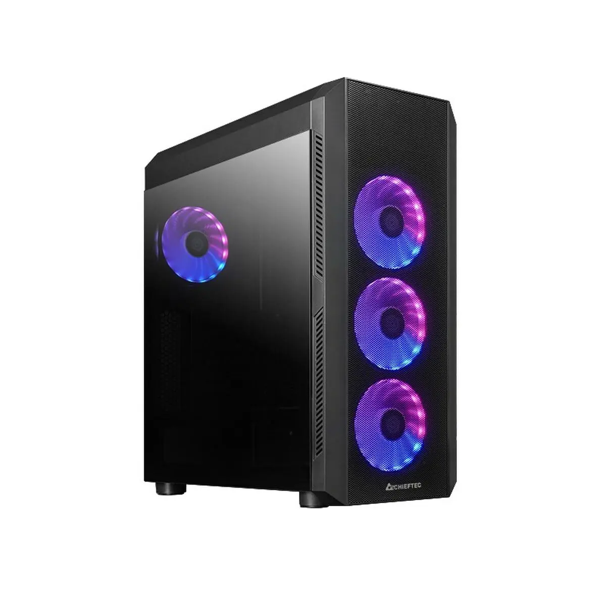 Case computer desktop ATX Chieftec GL-04B-OP Nero Multicolore