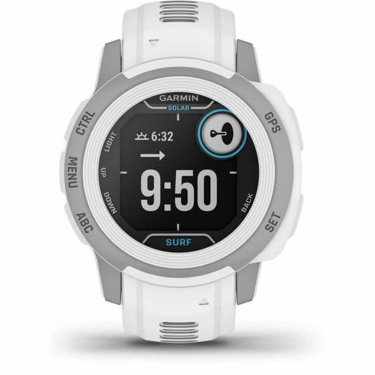 Smartwatch GARMIN Instinct 2S Solar Surf Grigio Bianco 0,79" Verde